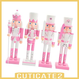 [Cuticate2] ตุ๊กตาแครกเกอร์ 4 ชิ้น สําหรับตกแต่งเทศกาลคริสต์มาส