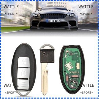 Wattle รีโมตกุญแจรถยนต์ 433Mhz 2 ปุ่ม แบบเปลี่ยน CWTWB1U825 TWB1G662 ID46 สําหรับ Nissan Micra Juke Sentra Patrol Note Navara Tiida Frontier Car