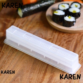 Karen 3 ชิ้น / เซต แม่พิมพ์ม้วนซูชิ DIY หม้อหุงข้าว เครื่องมือญี่ปุ่น