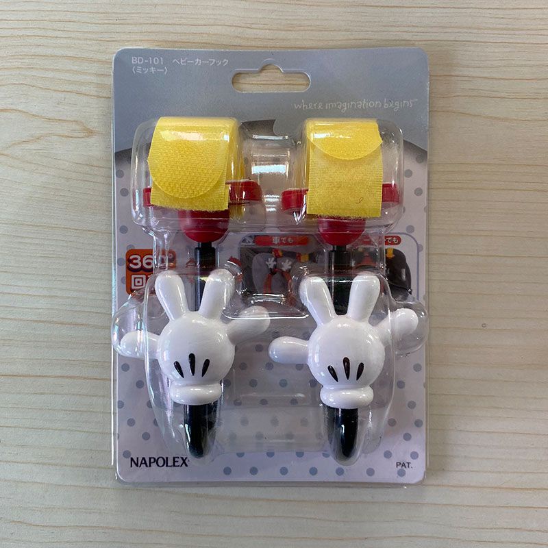 【Disney Multi Function Hook】ตะขอแขวนจัดเก็บของ ลายมิกกี้ มินนี่ โบว์ 360° ตะขอแขวนรถยนต์ไฟฟ้า แบบพกพา หมุนได้