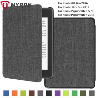 Myron เคสป้องกันเครื่องอ่าน eBook แบบผ้า บางพิเศษ 6 นิ้ว สําหรับ Kindle 8 10th Gen Paperwhite 1 2 3 4