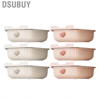 Dsubuy Underwear Storage Box  Multifunctional Dividers Adjustable Wear Resistant Cabinet 3Pcs Plastic for Home Bras