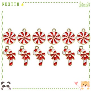 Nextth จี้โลหะผสมสังกะสี สีแดง และสีขาว สําหรับทําเครื่องประดับ