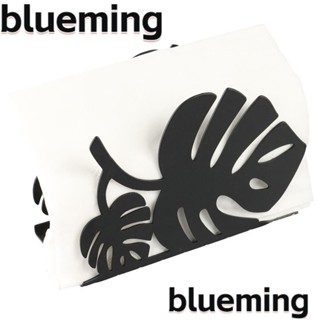 Blueming2 เครื่องจ่ายกระดาษทิชชู่ แบบตั้งโต๊ะ โลหะ สีดํา ขนาด 6x1.75x4 นิ้ว