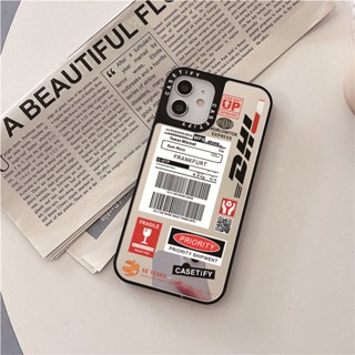 Casetify X DHL 2019 Limited Customization PC Sliver Black Mirror Hard iPhone Case For iPhone 15 14 13 12 11 Pro MAX IX XS MAX XR 6 6s 7 8 Plus เคสกันกระแทก