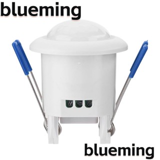 Blueming2 สวิตช์เซนเซอร์ร่างกายมนุษย์ 110V-220V พลาสติก อินฟราเรด แบบพกพา สีขาว