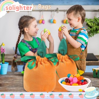 Solighter ใหม่ ถุงของขวัญ ผ้ากํามะหยี่ สําหรับใส่เครื่องประดับ 2 ชิ้น