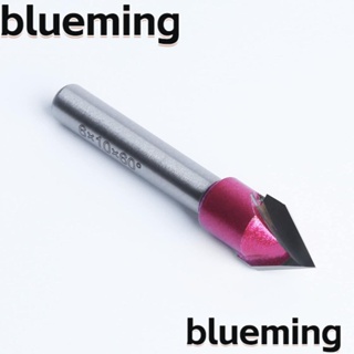 Blueming2 ดอกสว่านเราเตอร์ 6 มม. ก้าน V 60 องศา เส้นผ่านศูนย์กลาง 10 มม. คุณภาพสูง สําหรับงานไม้