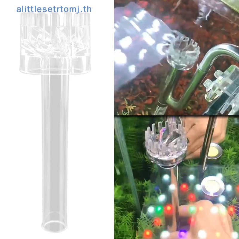 Alittlese อะคริลิคน้ํามัน Skimmer Aquarium กรองล้างไขมันฟิล์มลอย Inlet Outlet ท่อลบน้ํามัน Slick ตะกร้าสําหรับปลากรอง TH