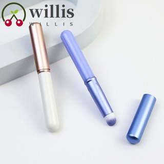 Willis แปรงคอนซีลเลอร์ แปรงลิป อเนกประสงค์ แบบพกพา ใช้ซ้ําได้ หัวกลม ขนาดเล็ก มืออาชีพ ครอบคลุม เครื่องมือแต่งหน้า ของขวัญ