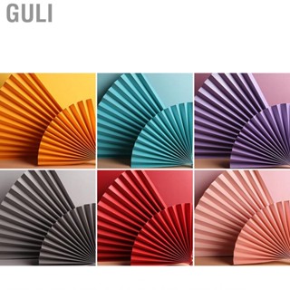 Guli Innovative Photography Props Folding Hand Paper Fan Photo Background Ornaments for Advertising Shooting