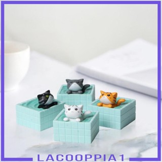 [Lacooppia1] ฟิกเกอร์แมวน่ารัก ขนาดเล็ก สําหรับตกแต่งบ้าน