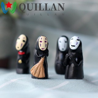 Quillan ฟิกเกอร์การ์ตูนญี่ปุ่น No Face Kawaii ไม่มีหน้า สําหรับเก็บสะสม ของขวัญ 4 ชิ้น