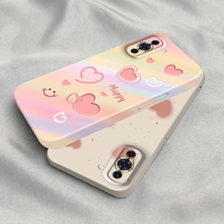 เคสโทรศัพท์มือถือแบบแข็ง ทรงสี่เหลี่ยม ลายหน้ายิ้ม สวยงาม สําหรับ Huawei Nova 10 Pro 9 SE 7 7i 7 Pro SE 6 SE 4 P20 P30 P40 Lite Mate 20