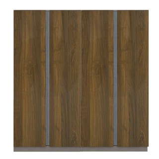 Koncept furniture ตู้เสื้อผ้าบานเปิด รุ่น Blox สีไม้เข้ม (200x60x210 ซม.)