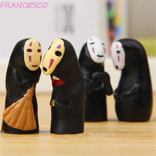 Francesco ฟิกเกอร์ การ์ตูนญี่ปุ่น No Face Kawaii ไม่มีหน้า ของขวัญ สําหรับเก็บสะสม 4 ชิ้น