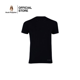 Hush Puppies เสื้อคอกลม รุ่น COOL PLUS+ HU H5SP001 ทรง TEE - สีดำ