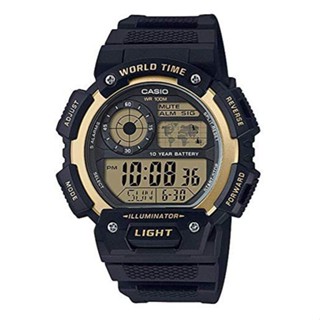 CASIO นาฬิกาข้อมือ CASIO รุ่น AE-1400WH-9AVDF วัสดุเรซิ่น สีทอง