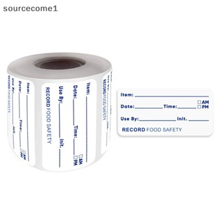 [sourcecome1] ใหม่ สติกเกอร์ฉลาก วันที่ เก็บอาหารในตู้เย็น 500 ชิ้น ต่อม้วน