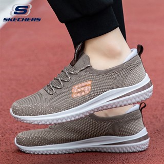 Skechers_ รองเท้าผ้าใบ รองเท้าวิ่ง แบบผูกเชือก สําหรับผู้ชาย ไซซ์ 40-45