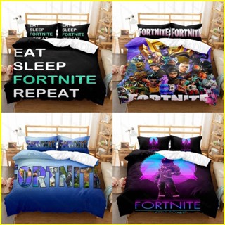 Yb3 FORTNITE 3in1 ชุดเครื่องนอน ผ้าปูที่นอน ผ้าห่ม ซักทําความสะอาดได้ ใส่สบาย BY3