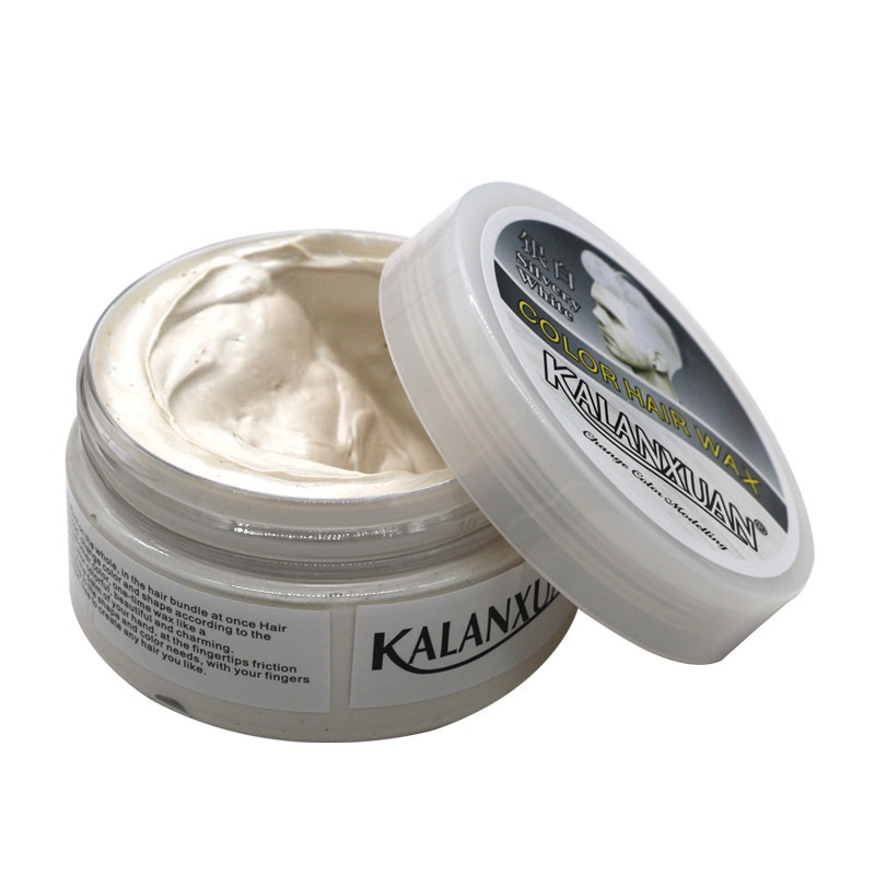 ♕ KALANXUAN แว็กซ์จัดแต่งทรงผม ไม่ทำลายสีผม ความงามและสุขภาพ แว็กซ์แต่งผม 9 สี ผลิตภัณฑ์ทำสีผม แว็กซ์แต่งผม แว็กซ์เปลี่ยนสีผมชั่วคราว การดูแล/จัดแต่งทรงผม ผมขาว เฟอร์นิเจอร์