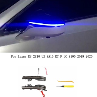 ไฟเลี้ยวไดนามิก LED ติดกระจกมองข้าง สําหรับ Lexus ES XZ10 UX ZA10 RC F LC Z100 2019 2020 2 ชิ้น