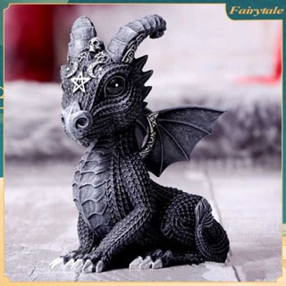 ❀ ประดิษฐ์อย่างประณีต Black Unicorn Messenger มังกรบิน Python Unicorn Griffin รูปปั้นสำหรับตกแต่งฮาโลวีน Giftworthy รายละเอียดที่ซับซ้อนของรูปปั้นมังกร