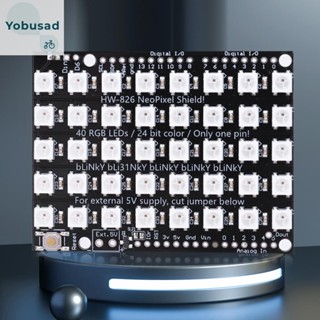 [Yobusad.th] Ws2812b โมดูลแผงไฟวงแหวน 5V 40-bit 5050 RGB LED สําหรับ UNO R3