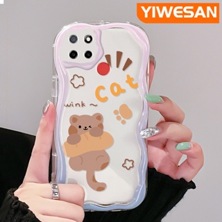 เคสโทรศัพท์มือถือ ซิลิกาเจลนิ่ม แบบใส กันกระแทก ลายแมวน่ารัก สําหรับ Realme C12 C15 C21 C25 C25s Narzo 20 Narzo 30A Narzo 50A