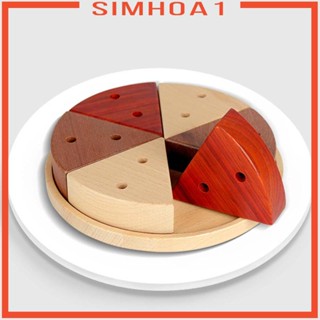 [Simhoa1] ชุดของเล่นเค้กวันเกิด แบบไม้ DIY สําหรับเด็กวัยหัดเดิน ก่อนวัยเรียน