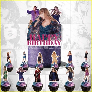 ใหม่ ท็อปเปอร์ ธีม Taylor Swift สําหรับตกแต่งเค้กวันเกิดเด็ก 25 ชิ้น/ชุด