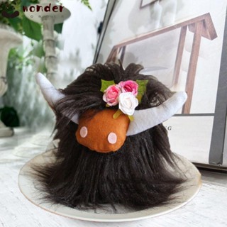 Wonder Highland ตุ๊กตาวัวน่ารัก ผ้ากํามะหยี่ขนนิ่ม สําหรับตกแต่งบ้าน ห้อง