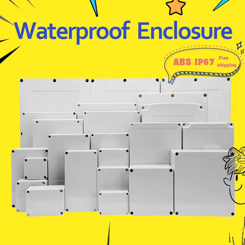 F-type ABS new material Ip67 waterproof junction box Plastic housing Ip67 Outdoor electronic safe mo
