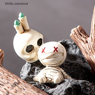 [little.coconut] ตุ๊กตาการ์ตูนมัมมี่กะโหลกน่ารัก ขนาดเล็ก สําหรับตกแต่งฮาโลวีน บ้าน ออฟฟิศ โต๊ะ ห้องบูติก