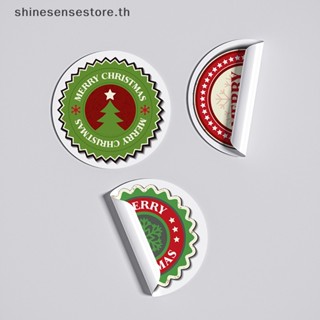 Shine สติกเกอร์ฉลาก ลาย Merry Christmas มีกาวในตัว สําหรับตกแต่งซองจดหมาย ของขวัญคริสต์มาส 500 ชิ้น