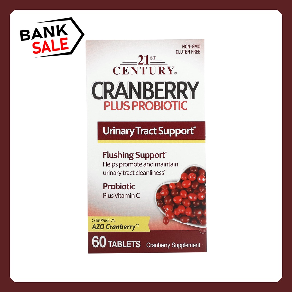 21st Century, Cranberry Plus Probiotic, 60 Tablets