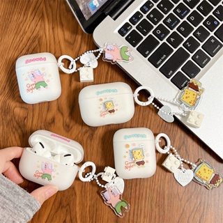 เคสป้องกันหูฟัง ลายสพันจ์บ็อบ สําหรับ Apple AirPods 1 2 Pro 3 Pro2