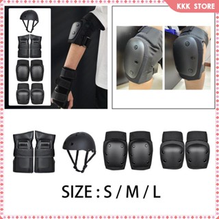 [Wishshopefhx] ชุดอุปกรณ์ป้องกัน และแผ่นรอง สําหรับสเก็ตบอร์ด 7 ชิ้น