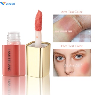 Lamuseland Revealing Complexion Liquid Blush ริมฝีปากและแก้ม Dual-use Long Lasting Lip Tint แต่งหน้า wine011