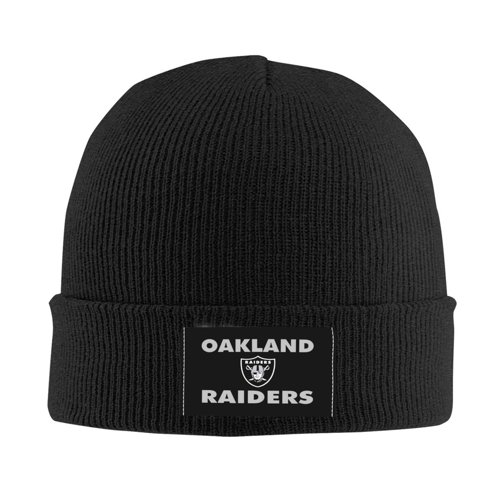 ใหม่ Oakland Raiders Majestic หมวกถัก ผ้าวูล สไตล์ฮิปฮอป สตรีท เหมาะกับทุกเพศ พร้อมส่ง