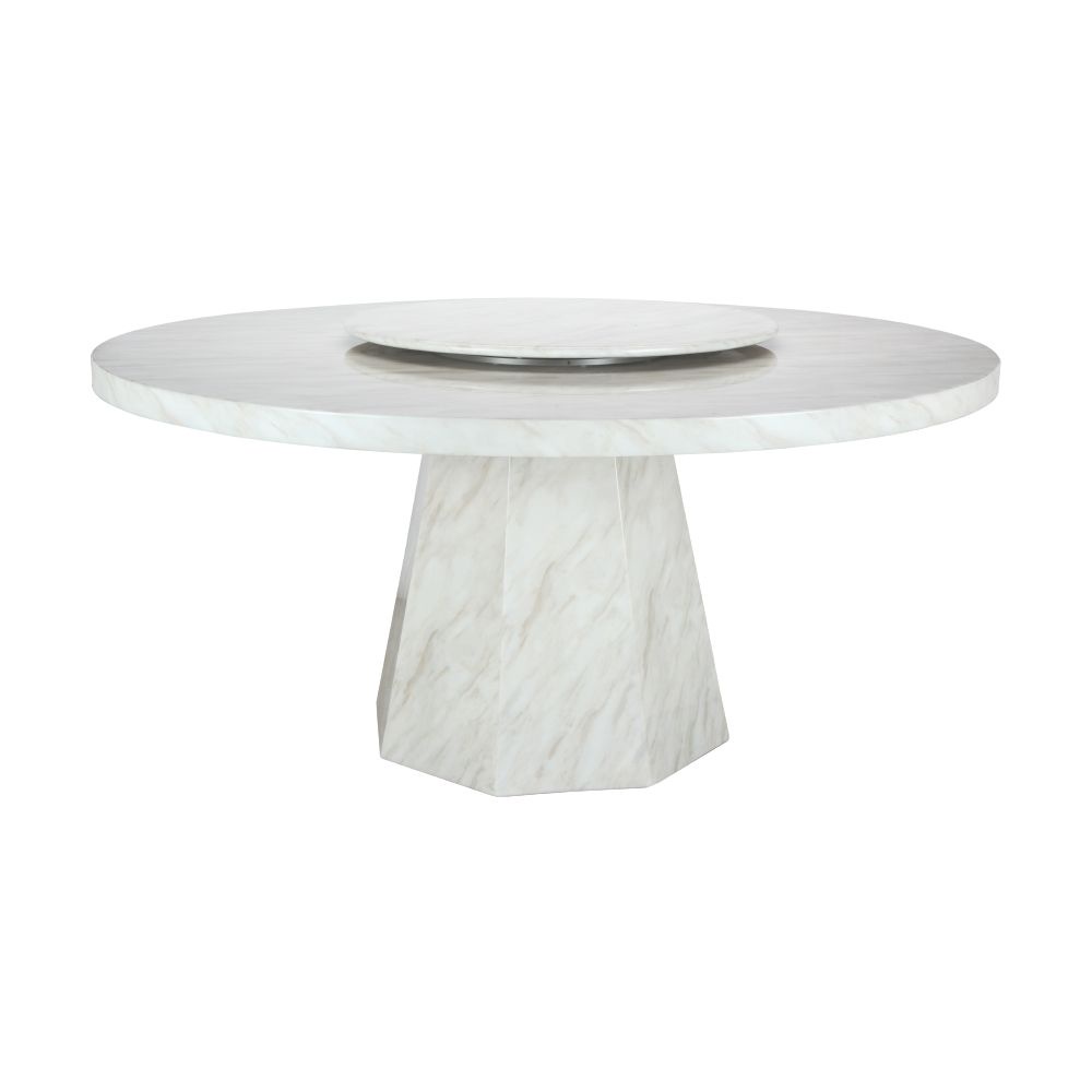 INDEX LIVING MALL โต๊ะอาหารหินอ่อน รุ่นออริสทาโน ขนาด 160 ซม. - สีขาว