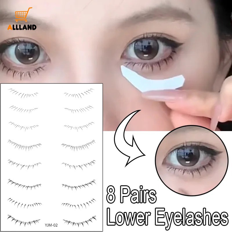 Lazy สติกเกอร์รอยสักขนตาล่าง 3D / กันน้ํา กันเหงื่อ ติดทนนาน ป้องกันการกําจัด สะดวก สติกเกอร์รอยสักขนตาล่าง