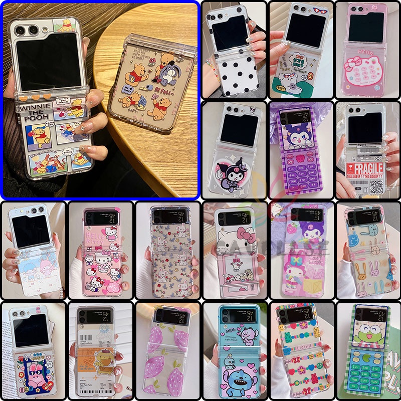 3 in 1 เคสโทรศัพท์มือถือ PC แข็ง แบบใส บางพิเศษ ป้องกัน กันกระแทก สําหรับ Samsung Galaxy Z Flip 5 Z 