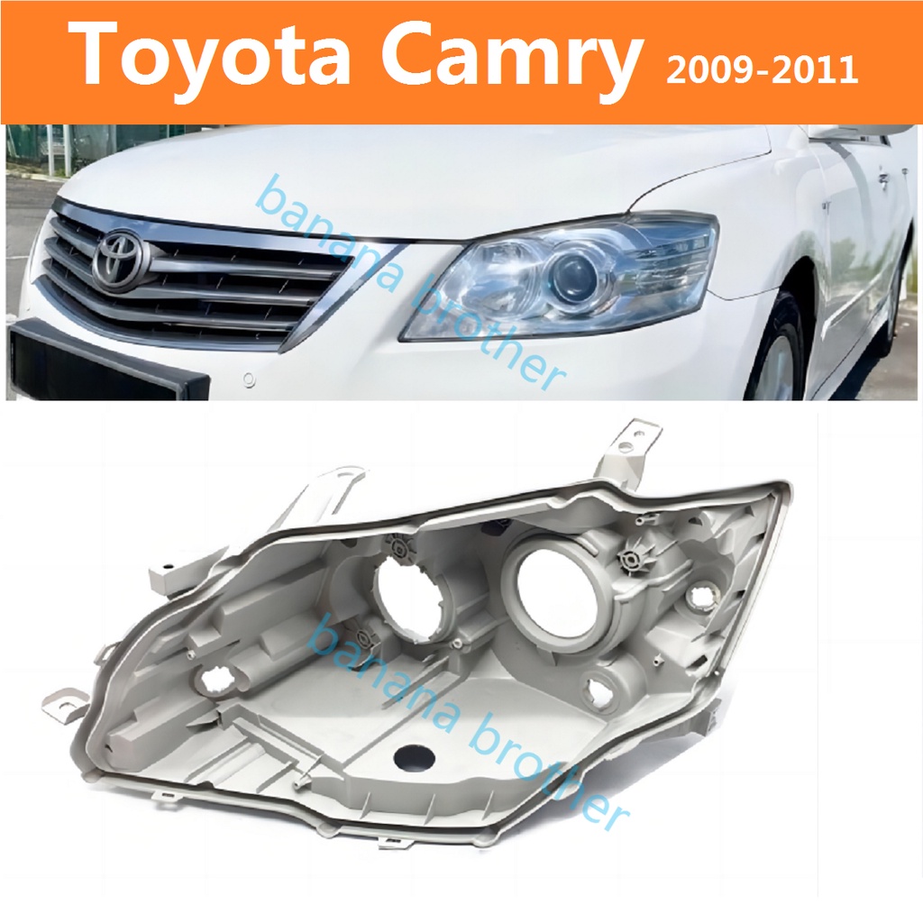 ฝาครอบไฟหน้าซีนอน พลาสติก สําหรับ Toyota Camry ACV40 2009-2011 ไฟหน้า เลนส์ไฟหน้า ไฟหน้าหลังเปลือก  ฐานไฟหน้า Headlamp Rear Shell headlamp housing Back Cover Bottom Shell Base Plastic Shell