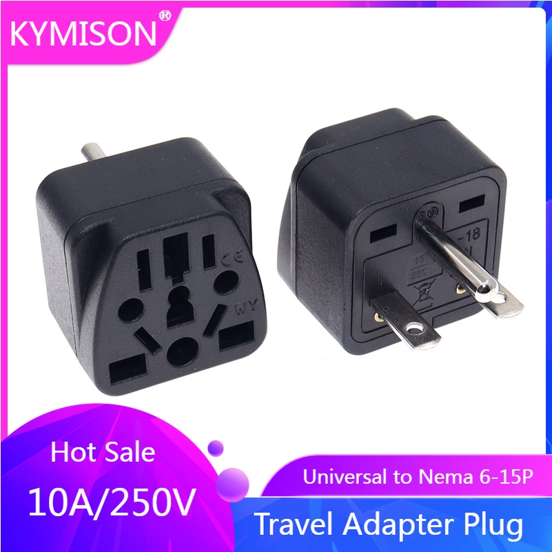 North American US NEMA 6-15P อะแดปเตอร์ปลั๊กแปลงไฟ 10A 250V 1 ชิ้น