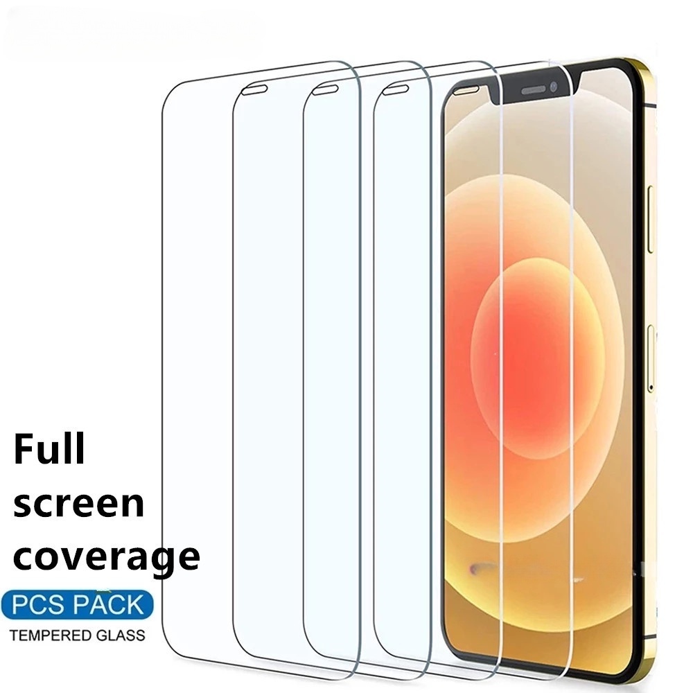พรีเมี่ยมกระจกนิรภัยป้องกันหน้าจอฟิล์มสําหรับIPhone 15 14 13 11 12 Pro MAX X XS XS Max XR 6 6s 7 8 Plus 16 17 17PRO 16pRO air