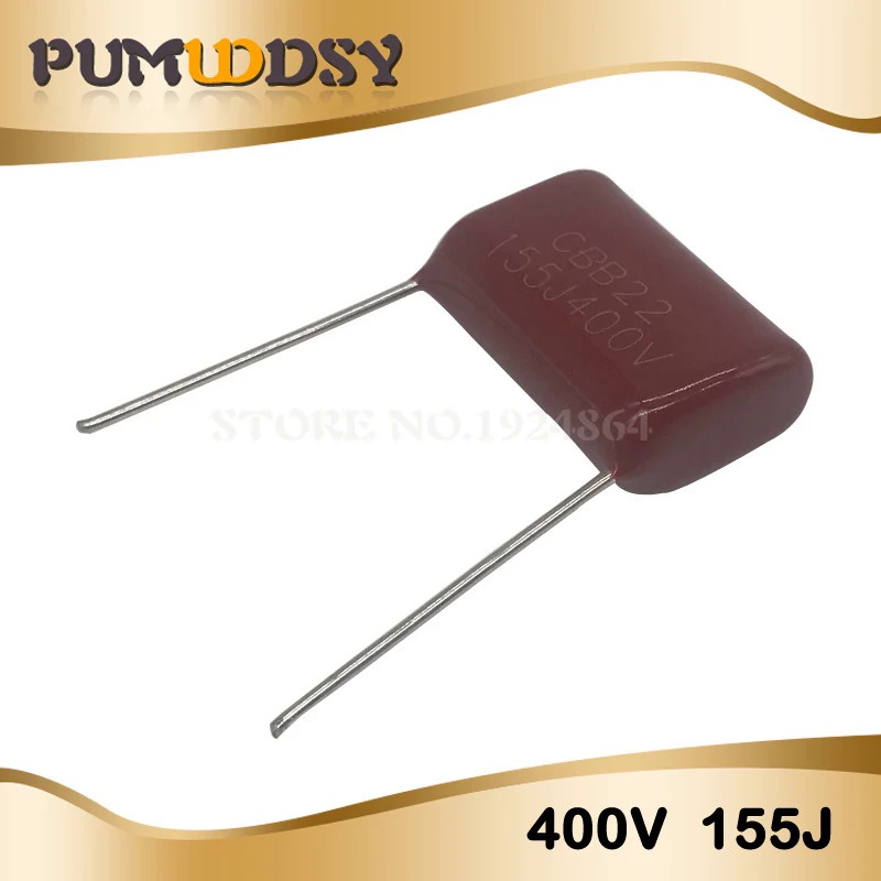 10PCS 400V155J 1.5UF Pitch 20 มม.400V 155 1500nf CBB ตัวเก็บประจุฟิล์มโพรพิลีน LI8R