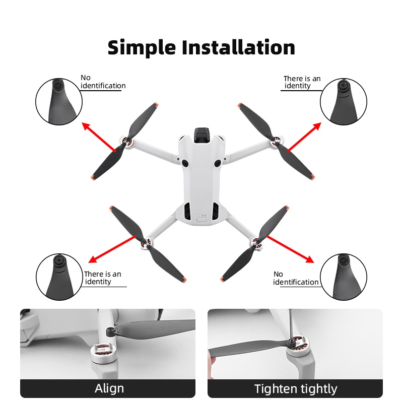 ใบพัดโดรน 6030 อุปกรณ์เสริม สําหรับ DJI Mini 4 Pro