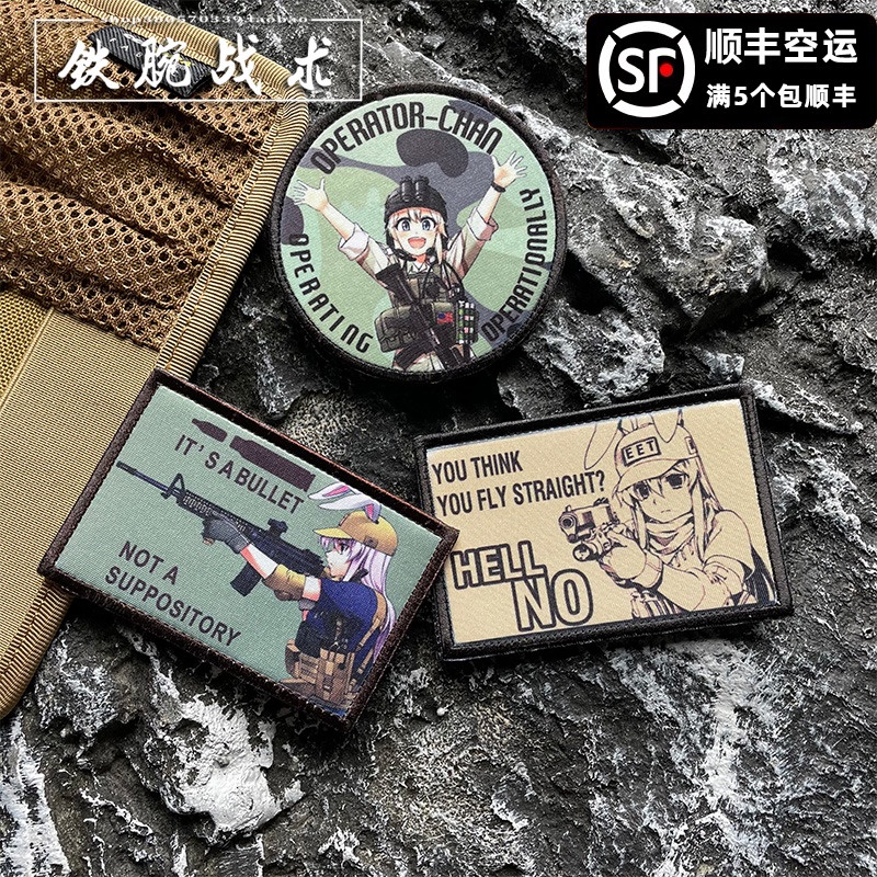 【Customized 】แพทช์เวลโคร ลายการ์ตูนอนิเมะ 3D สําหรับตกแต่งเสื้อแจ็กเก็ตยีน และกระเป๋าเป้สะพายหลัง